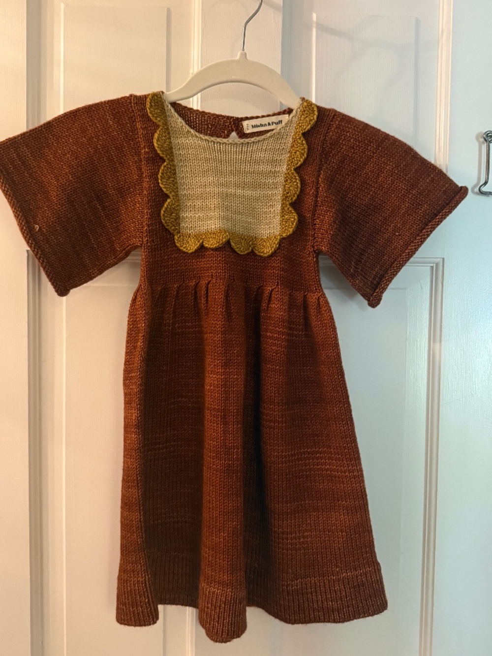 Misha & Puff Scallop Bib Dress